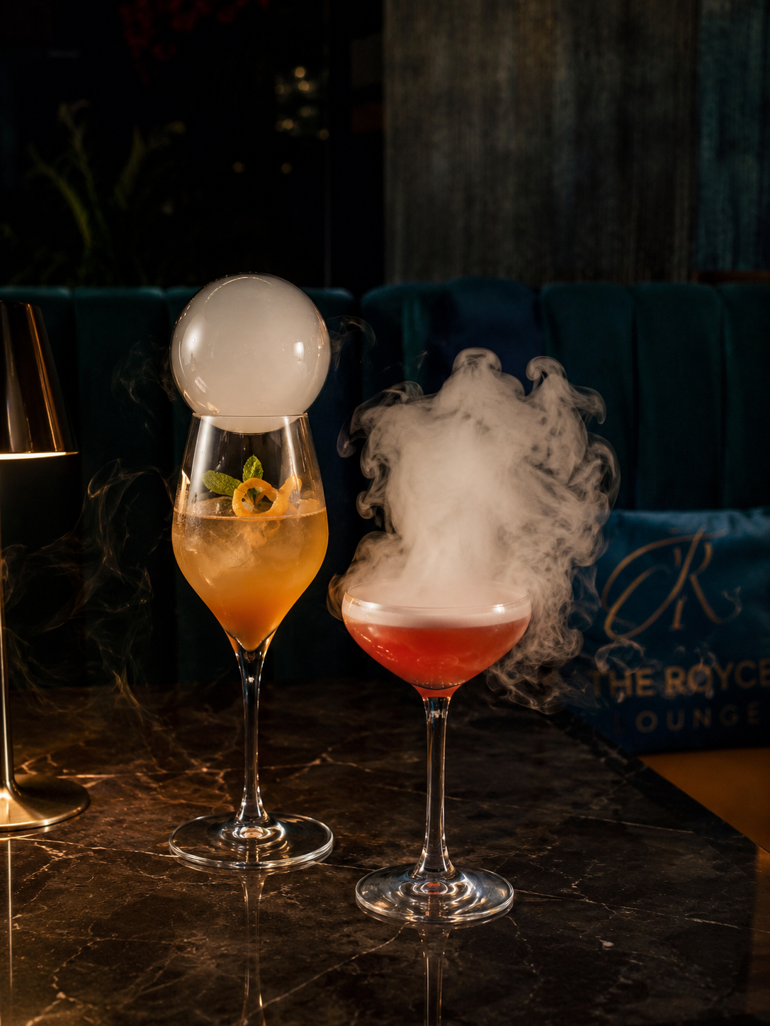 Signature cocktail at The Royce